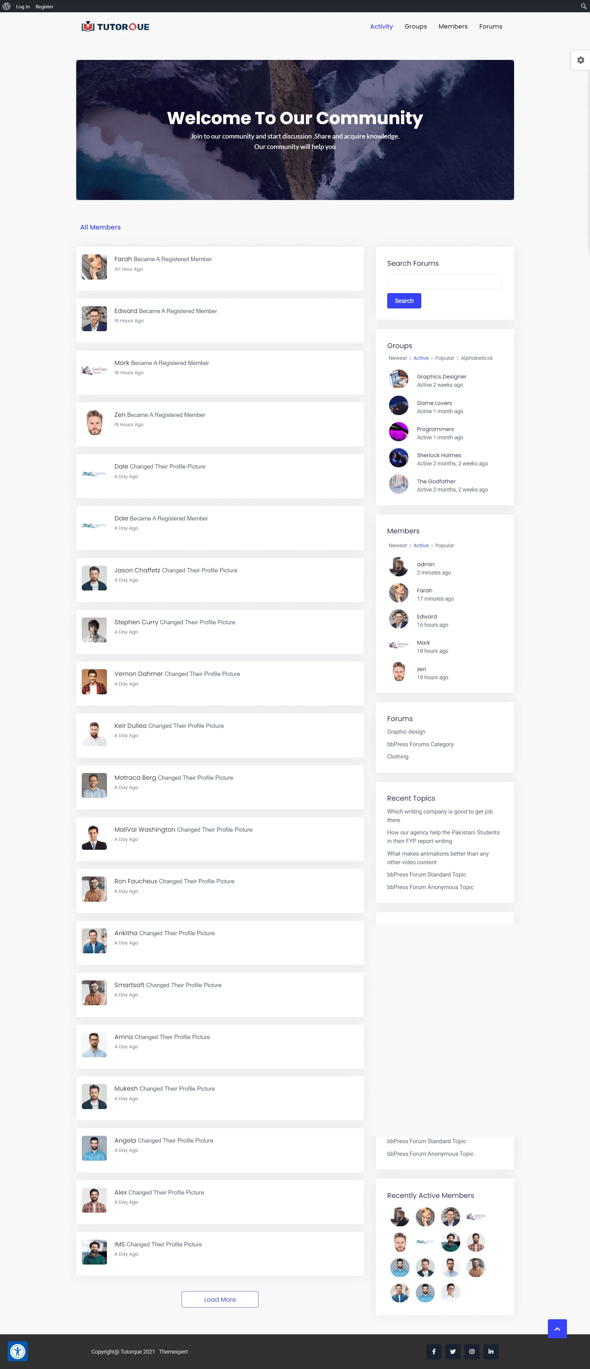 Tutorque Education WordPress Theme Updates: New Integrations, New Demo Sites and Many More Screencapture Demo Themesgrove Themes Tutorque Forum 2021 02 02 19 01 27 1