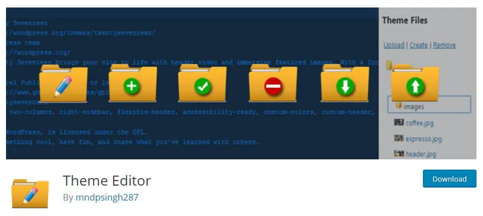 9 WordPress Editor Plugins - To Easily Edit Your WordPress Data Theme Editor