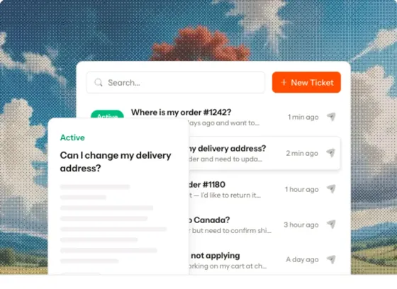 ThriveDesk WooCommerce customer portal listing order tickets
