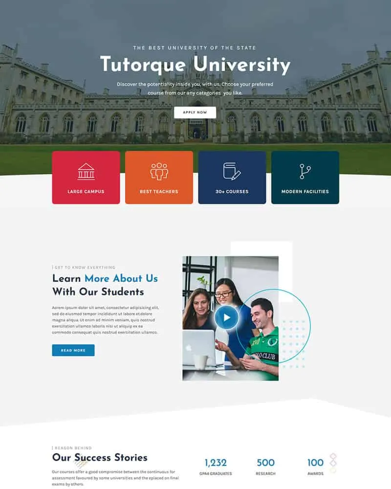 Tutor Theme Tutor Main Home