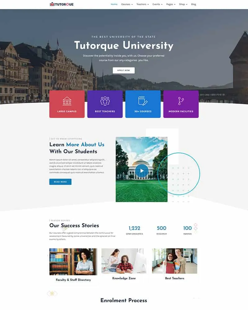 Tutorque education theme