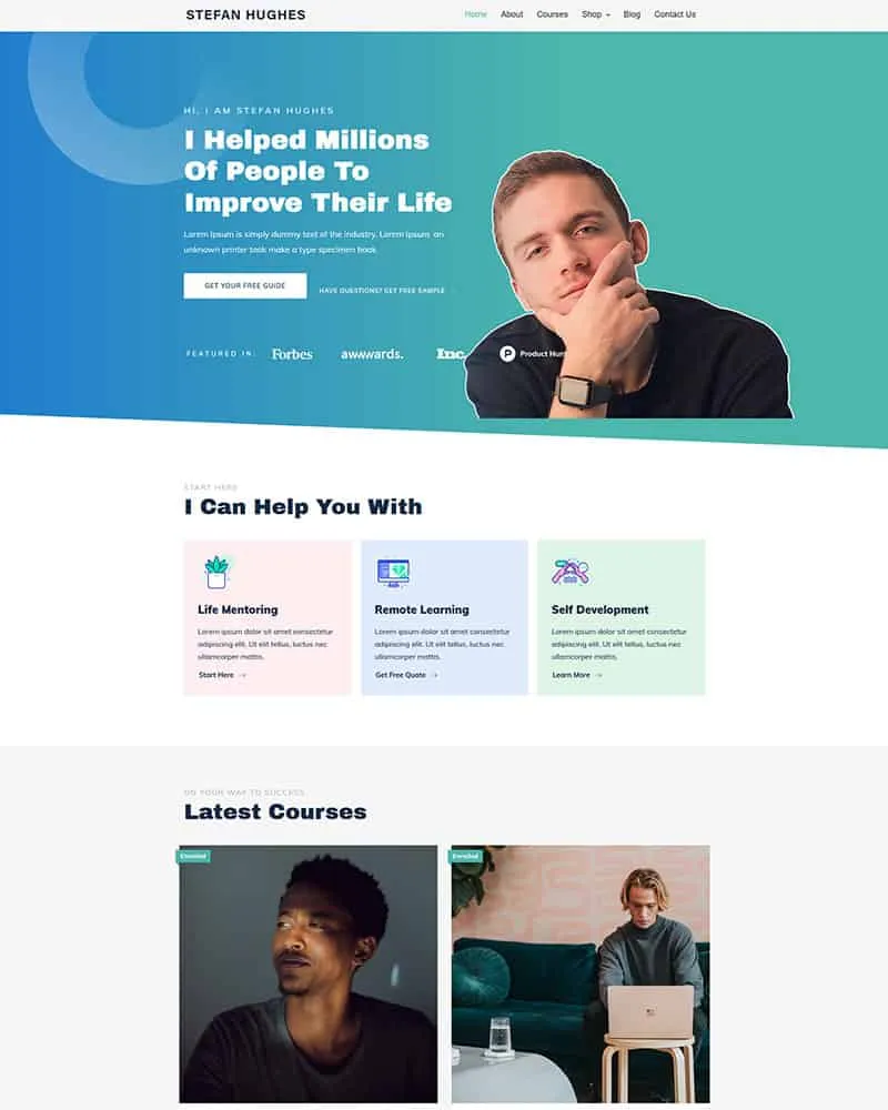 LearnDash Theme Tutorque Home 3