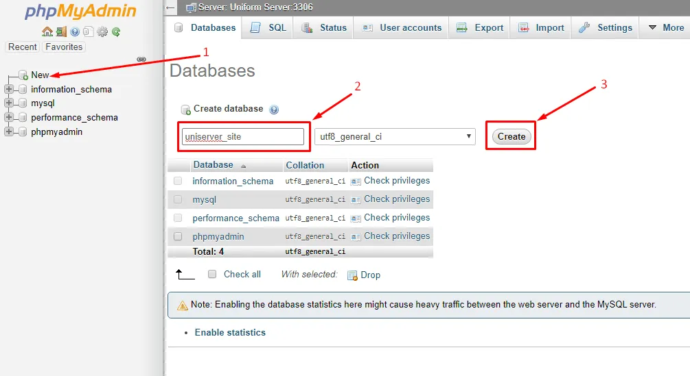 How To Install WordPress On Localhost (Simple But Complete Guideline) Uniserver Site Database
