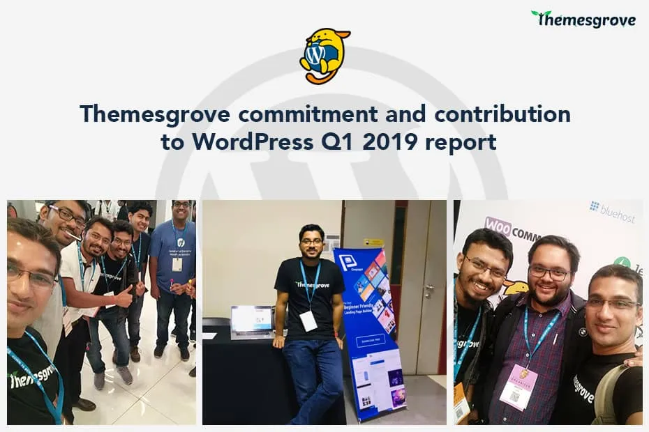 Themesgrove commitment and contribution to WordPress Q1 2019 report