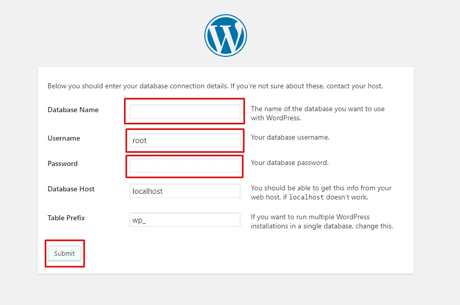 How To Install WordPress On Localhost (Simple But Complete Guideline) Wp Database Name