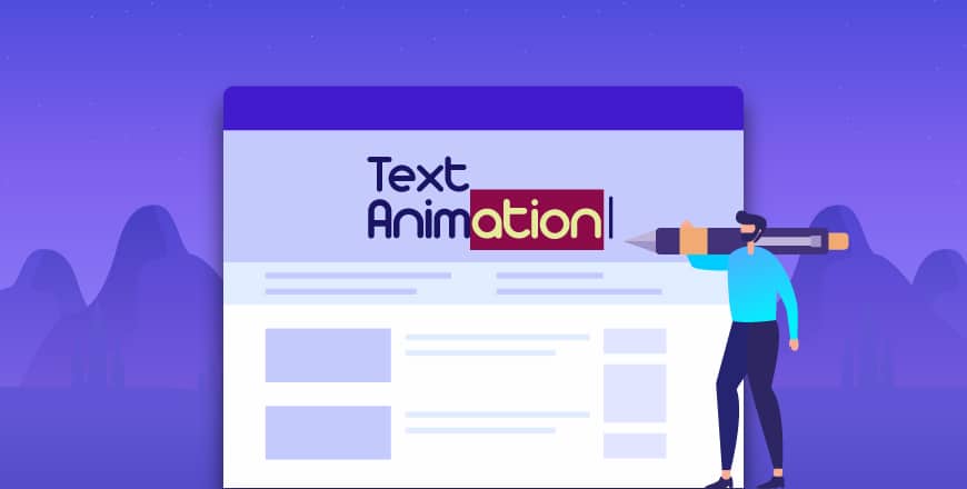 javascript text animation