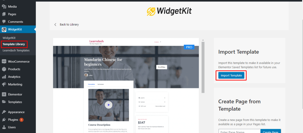 Change The Look of Your LMS with LearnDash Templates in WidgetKit 2.3.3 7