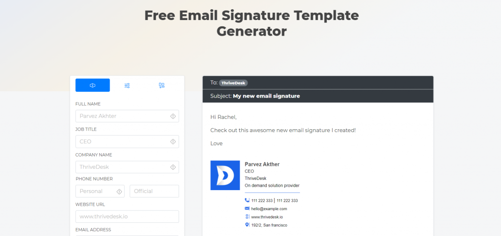 free email signature generator