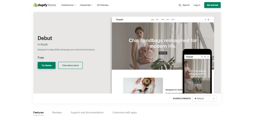 best free Shopify themes