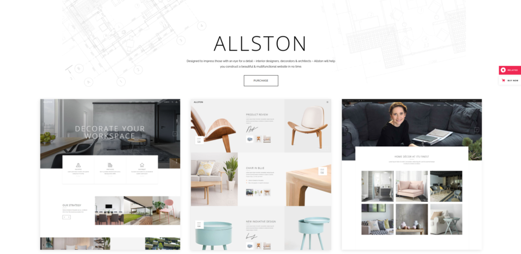 Allston WordPress Interior Design Theme