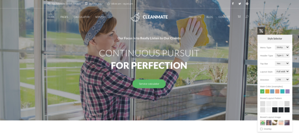 CleanMate WordPress Theme