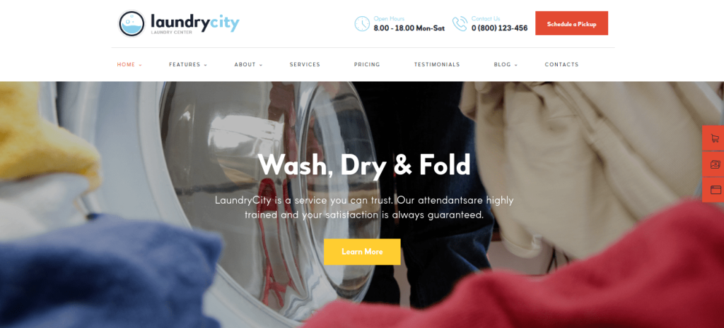 Laundry City WordPress Theme