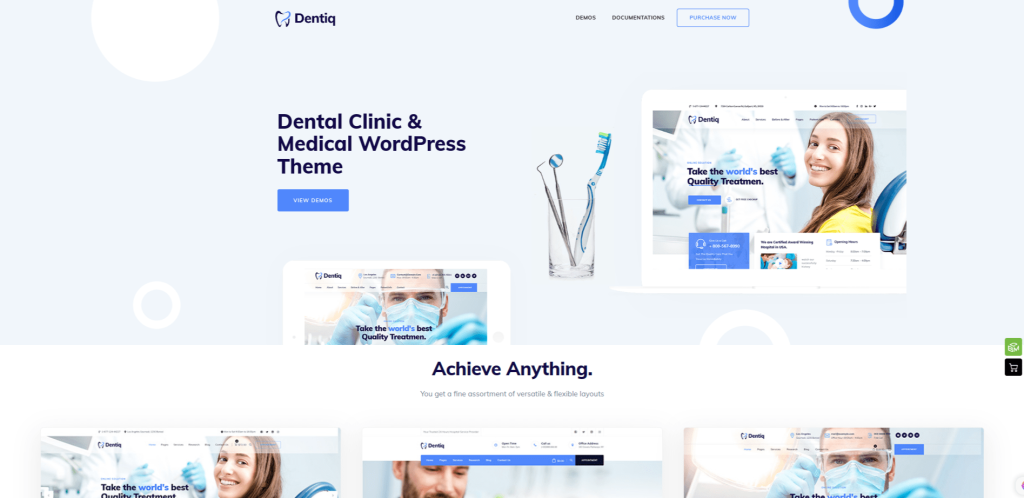 Dentiq Dental WordPress Theme