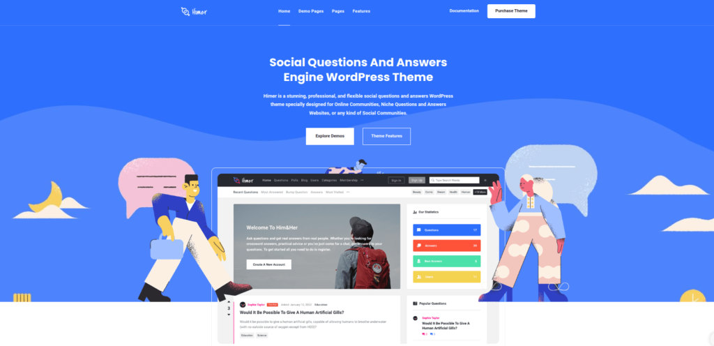 Question and Answer WordPress Theme