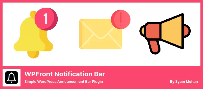 Wpfront notification bar plugin