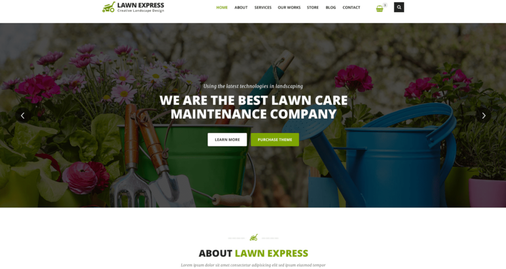 Lawn Express Theme