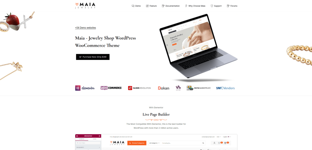 Maia – Jewelry Shop WordPress Theme – ThemBay