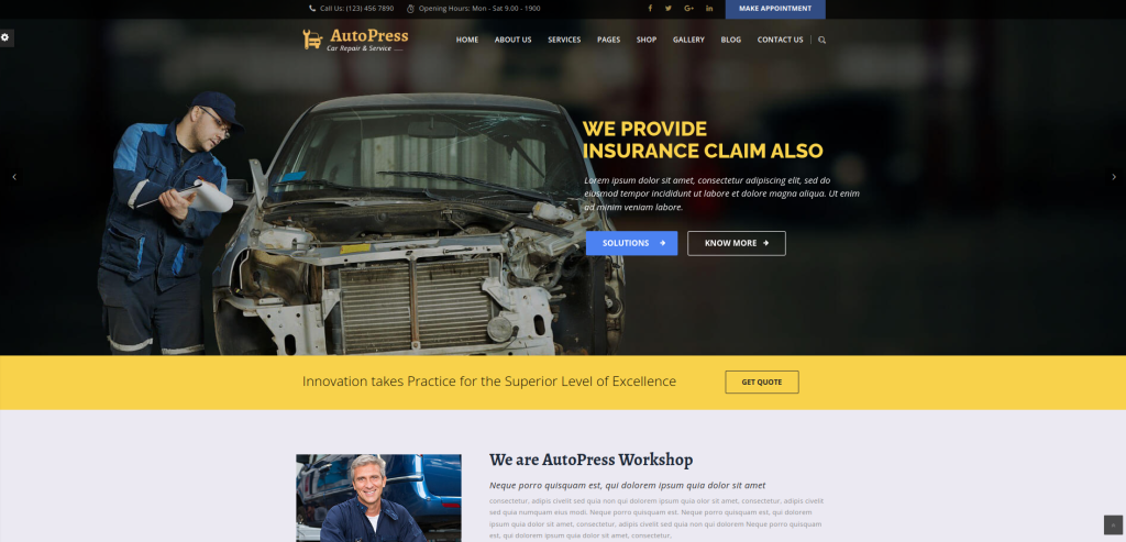 AutoPress WordPress theme 