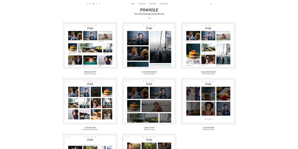 Pinhole WordPress Themes
