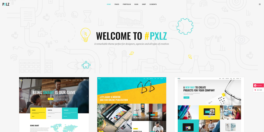 Pxlz WordPress Theme