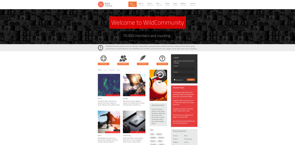 WildCommunity Best Community WordPress Themes