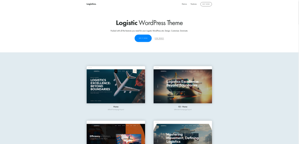 Logistica WordPress Theme