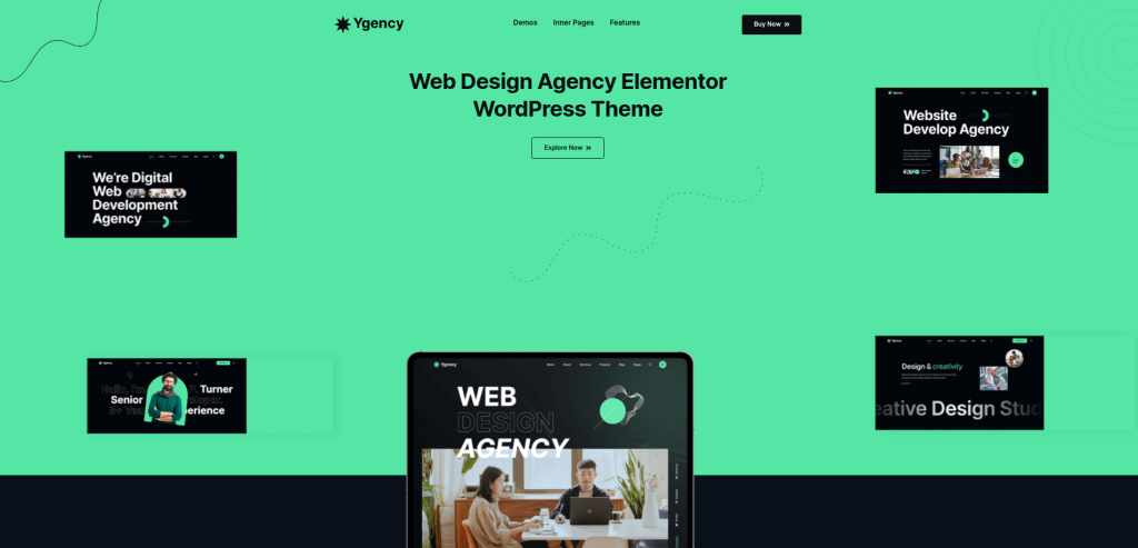 Ygency Web Design Agency WordPress Theme